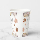 Rustic Neutral Boho Wedding 紙コップ (右)