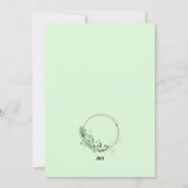 Rustic Neutral Floral Wedding Invitation 招待状 (裏面)