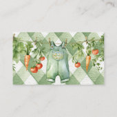 Rustic Neutral Sprout Baby Shower Diaper Raffle エンクロージャーカード (裏面)