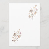 Rustic Neutral Wedding Program プログラム (裏面)