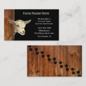 Rustic Nigerian Dwarf Dairy Goat Breeder 名刺 (正面/裏面)