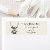 Rustic Noel Christmas Address Labels ラベル (インサイチュ)