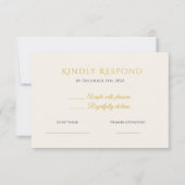 Rustic Noel Christmas RSVP Card | Elegant  (正面)