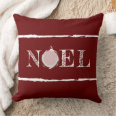 Rustic Noel Deep Red Holiday クッション (ブランケット)