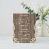 Rustic Nothing Fancy Just Love Wedding Invitation (スタンド正面)