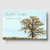 Rustic Oak Tree Autumn Wedding ゲストブック (正面)