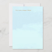 Rustic Oak Tree Autumn Wedding サンキューカード (裏面)