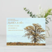 Rustic Oak Tree Autumn Wedding セーブザデート (スタンド正面)