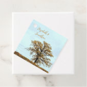 Rustic Oak Tree Autumn Wedding フェイバータグ (インサイチュ)