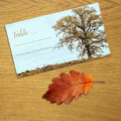 Rustic Oak Tree Autumn Wedding プレイスカード