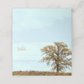 Rustic Oak Tree Autumn Wedding プレイスカード (外部開封)