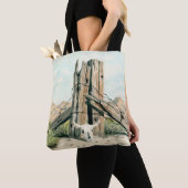 Rustic old west desert; watercolor art tote bag トートバッグ (クローズアップ)