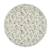 Rustic Olive Branch Mediterranean Pattern カッティングボード (正面)