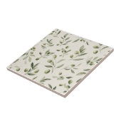 Rustic Olive Branch Mediterranean Pattern タイル (側面)