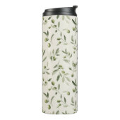 Rustic Olive Branch Mediterranean Pattern タンブラー (回転左)