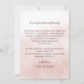 Rustic Orange Floral Fall Wedding サンキューカード (裏面)