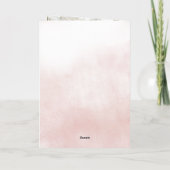 Rustic Orange Floral Fall Wedding Photo サンキューカード (裏面)