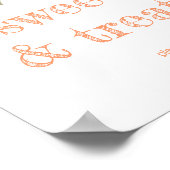 Rustic Orange Grove "Sweets & Treats" Sign  ポスター (角)