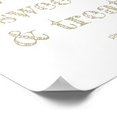 Rustic Orange Grove "Sweets & Treats" Sign  ポスター (角)