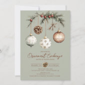 Rustic Ornament Exchange Invitation 招待状 (正面)