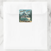 Rustic Outdoor Adventure Gift スクエアシール (バッグ)