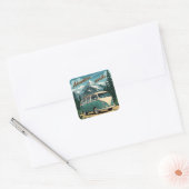 Rustic Outdoor Adventure Gift スクエアシール (封筒)