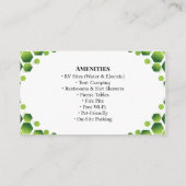 Rustic Outdoor Campground RV Park Business Design 名刺 (裏面)