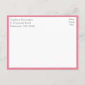 Rustic Owl Couple Boho Country Bridal Shower インビテーションポストカード (裏面)