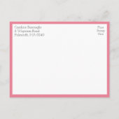 Rustic Owl Couple Boho Country Engagement Party インビテーションポストカード (裏面)