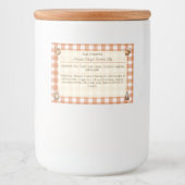 Rustic Owls Acorns Autumn Ginger Cooke Mix  フードラベル (正面)