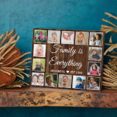 Rustic Pallet Wood 14 Photo Collage Family Quote フォトプラーク (側面)
