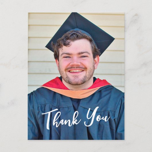 Rustic Panel Design Thank You Postcard ポストカード (正面)