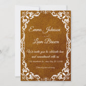 Rustic Papel Picado Mexican Wedding Invitation 招待状 (正面)