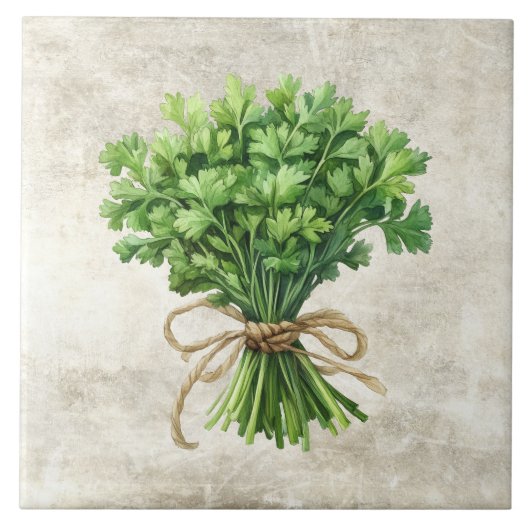 Rustic Parsley Faux Ceramic Tile タイル (正面)