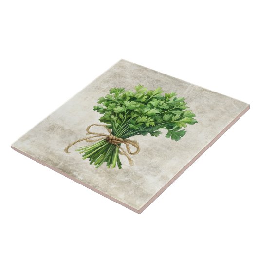 Rustic Parsley Faux Ceramic Tile タイル (側面)