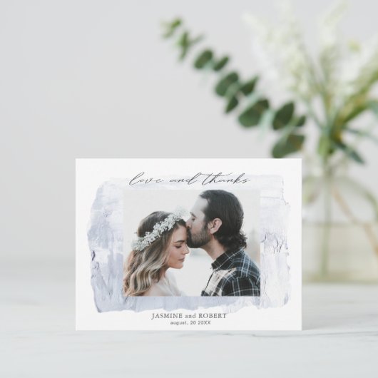 rustic pastel写真ありがとうポストカード ポストカード (スタンド正面)