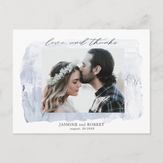 rustic pastel写真ありがとうポストカード ポストカード (正面)