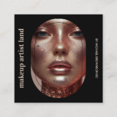 Rustic Photo for Hair Stylists & Makeup Artists スクエア名刺 (正面)