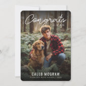 Rustic PhotoPop Graduation 案内状 (正面)