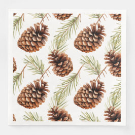 Rustic Pine Cone  スタンダードカクテルナプキン