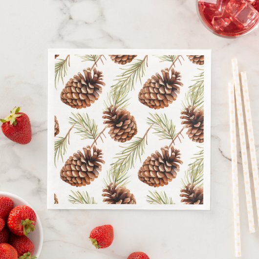 Rustic Pine Cone  スタンダードカクテルナプキン (インサイチュ)