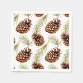 Rustic Pine Cone  スタンダードカクテルナプキン (正面)
