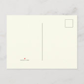 Rustic Pine Tree Boho Ivory Wedding 案内ポストカード (裏面)