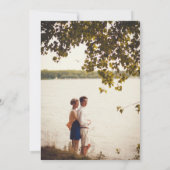 Rustic Pine Trees Wedding セーブザデート (裏面)