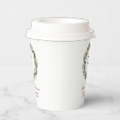 Rustic Pine Wreath Christmas 紙コップ (右)