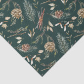 Rustic Pinecone & Evergreen Christmas Tissue Paper 薄葉紙 (詳細)