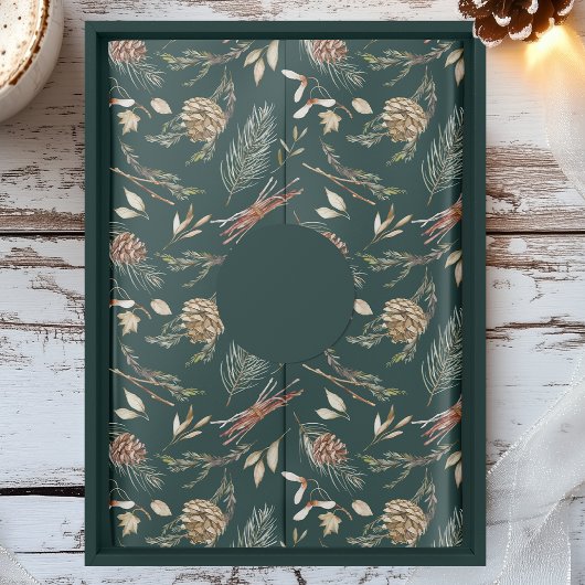 Rustic Pinecone & Evergreen Christmas Tissue Paper 薄葉紙
