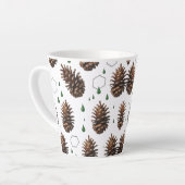 Rustic Pinecone Small Latte Mug | Woodland Holiday カフェラテマグ (左アングル)