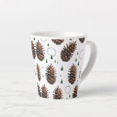 Rustic Pinecone Small Latte Mug | Woodland Holiday カフェラテマグ (右アングル)