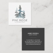 Rustic Pines | スクエア ビジネスカード (正面/裏面)